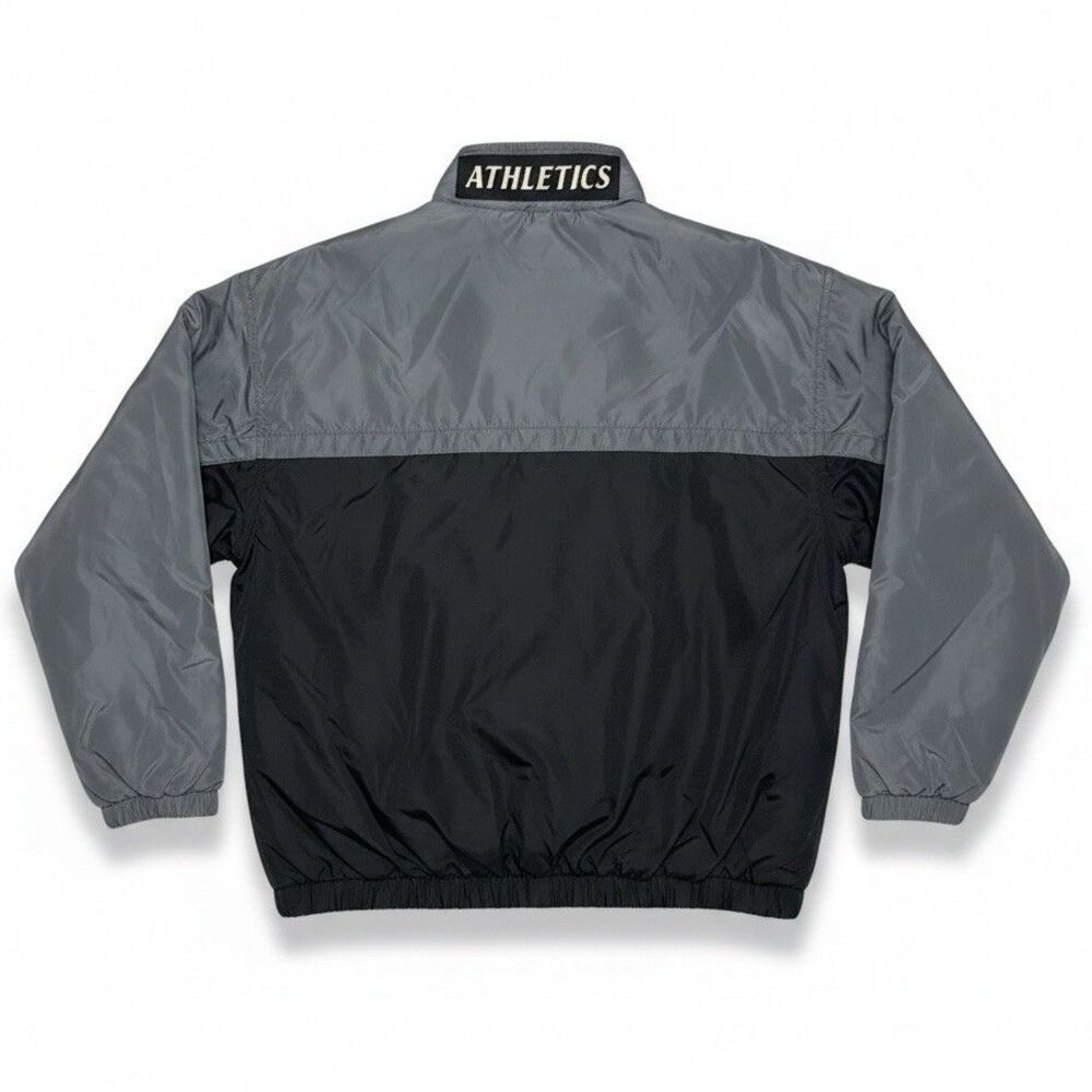 COLUMBIA Vintage Jacket Mens S Reversible Bomber Insulated Black/Gray Retro 90’s - Picture 2 of 5